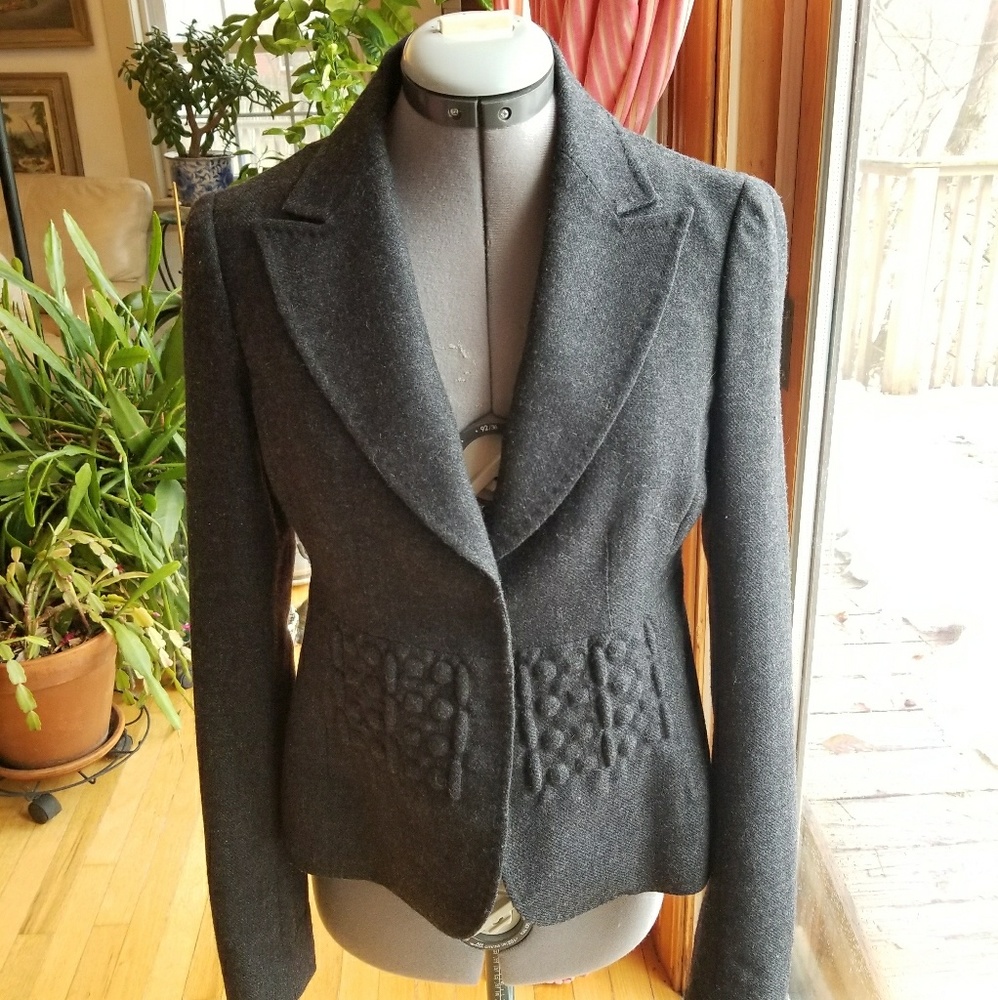 Philosophy di Alberta Ferretti Gray Blazer